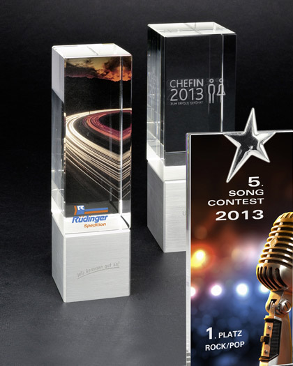 Werbemittel und Promotion - Trophies und Awards von Stiefelmayer-Contento